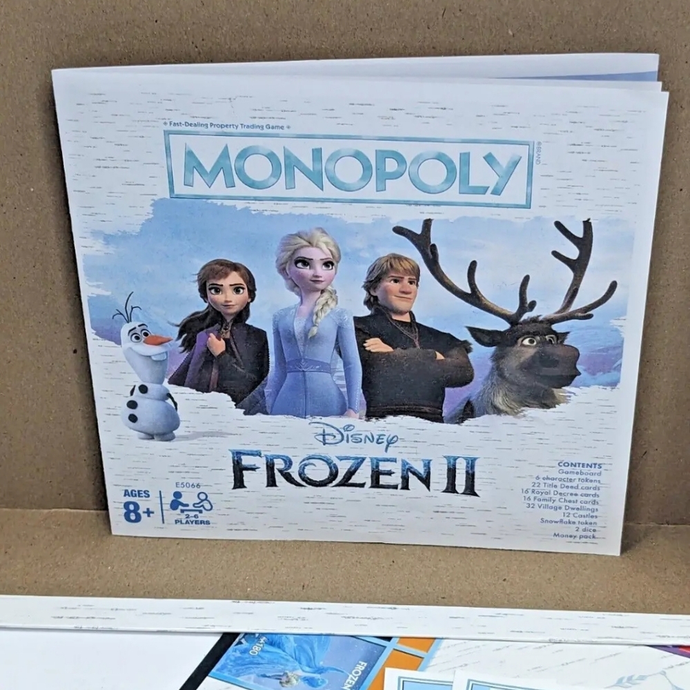 DISNEY HASBRO 2018 FROZEN II MONOPOLY GAMES